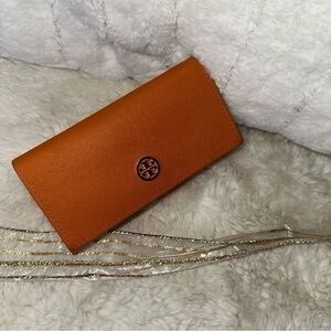 Tory Burch eyeglass Case Orange